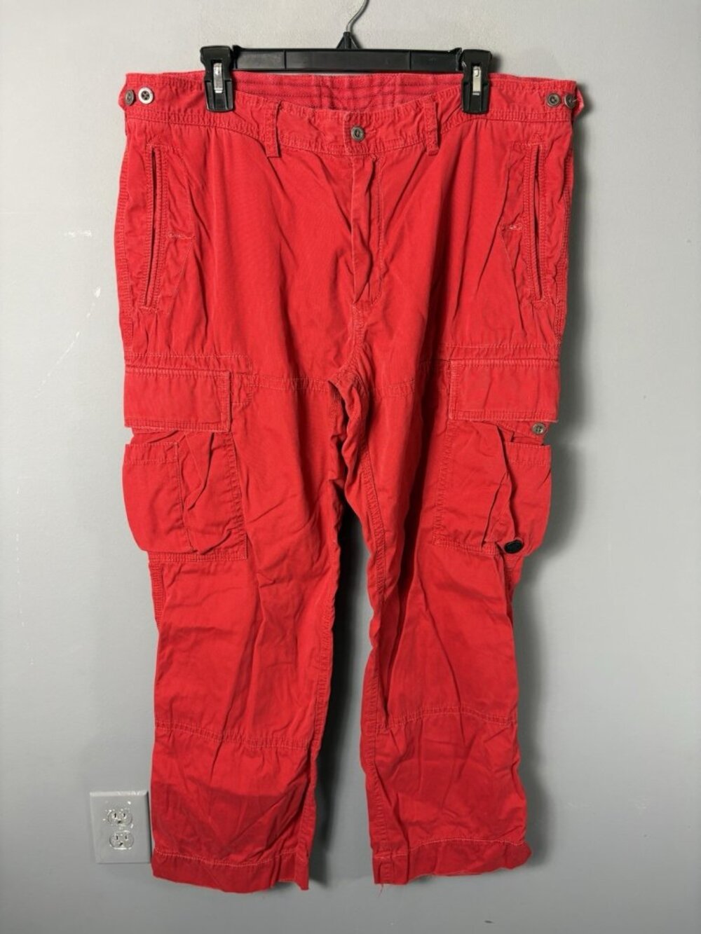 POLO Ralph Lauren Mens Size 38x30 Bright Red Utility Cargo Pants
